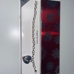 Design By K&M Silver Letter J Necklace Brand New In Box Initial J Necklace